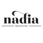 Nadia Magazine logo, black text